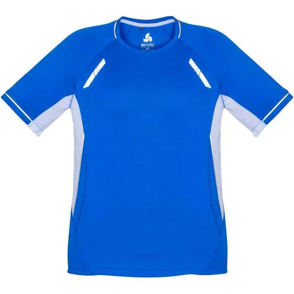 Biz Collection T701MS Renegade Mens Tee 3XL / Royal/White/Silver