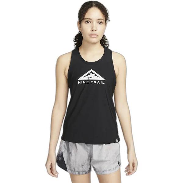 Nike Dri-FIT Women's Trail-Running Tank - Black - 50% Recycled Polyester