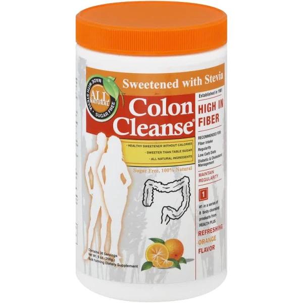 Health Plus Colon Cleanse Powder, Orange - 9 oz tub