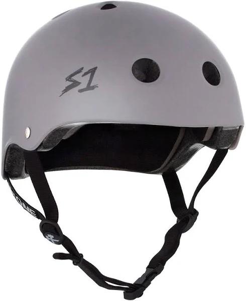 S1 Matt Grey Lifer Skateboarding Helmet