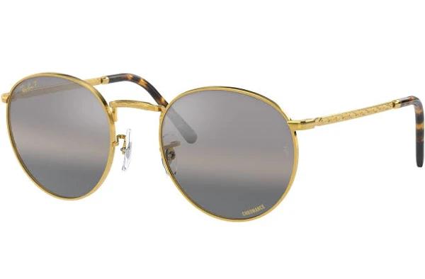 Ray Ban RB3637 9196G4 New Round 50mm - Sunglasses Gold