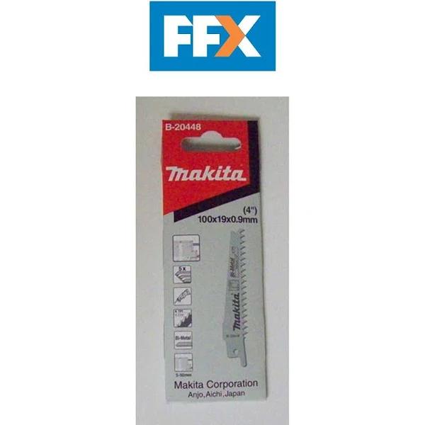 Makita 100mm 6TPI Reciprocating Blade Bi-Metal (5pk) B-20448