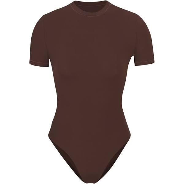 SKIMS Womens Cocoa Fits Everybody Stretch-woven Bodysuit S