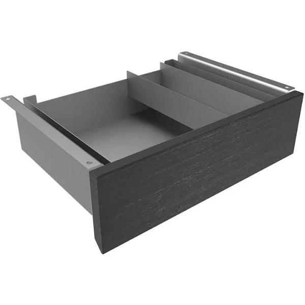 Desky Minimal Under Desk Drawer Dark Bamboo / Space Grey