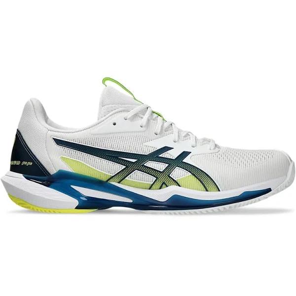 ASICS Solution Speed FF 3 Clay Mens Tennis Shoes - White/Mako Blue 9