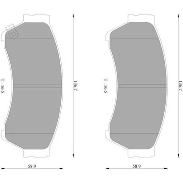 Bosch DB1942BL Brake Pad Set