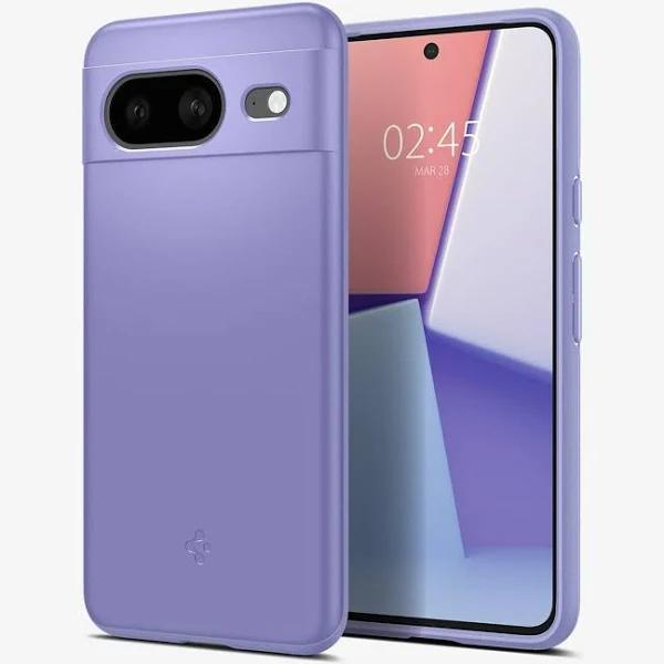 SPIGEN Google Pixel 8 Case, Genuine Ultra Thin Fit Hybrid TPU Slim Hard PC Cover For Google - Awesome Violet