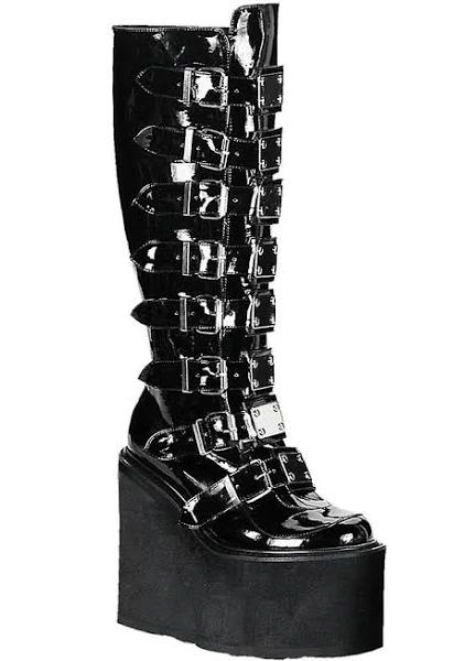 Demonia SWING-815 Black Patent Size 7