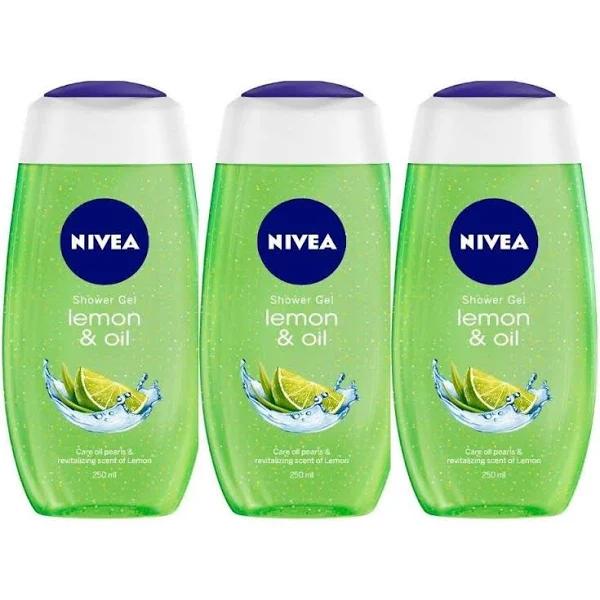 Nivea Shower Gel - Lemon & Oil - Pack of 3 / 250 ml