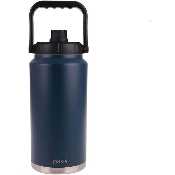 Oasis Stainless Steel Insulated Jug w/ Carry Handle 3.8L Navy