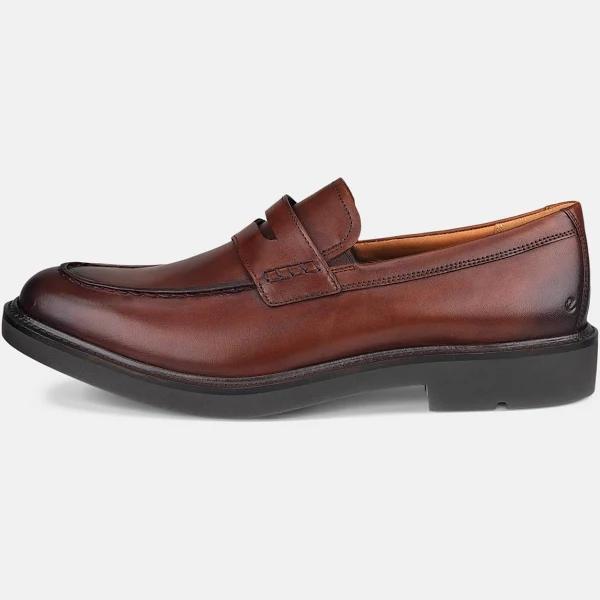 ECCO | Men's Metropole London Penny Loafer | Size 9 | Leather | Cognac