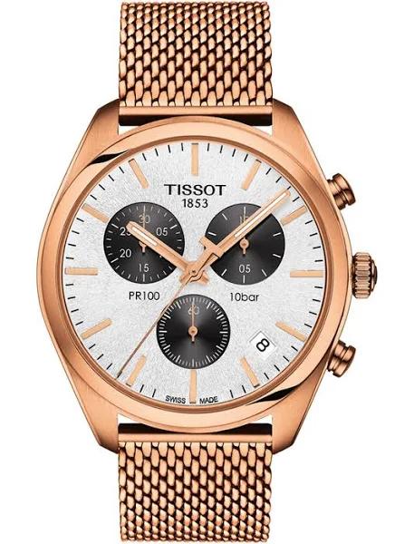 Tissot PR 100 Chronograph Silver Dial Men's Watch T101.417.33.031.01