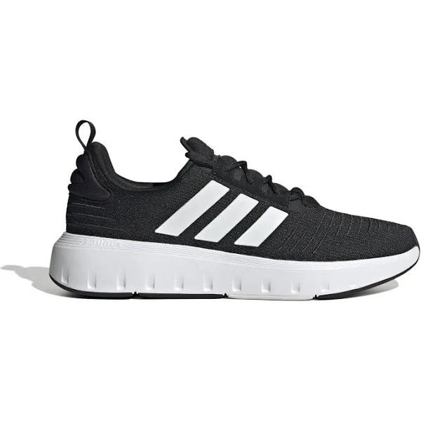 Adidas Swift Run Shoes Black / White M 7 / W 8 - Men Running Trainers