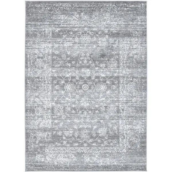 Ligures Grey Transitional Rug 160x160cm Round