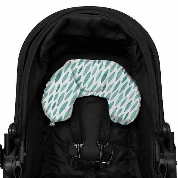 Outlook Baby Pram Head Hugger Neck Support - Teal Drops