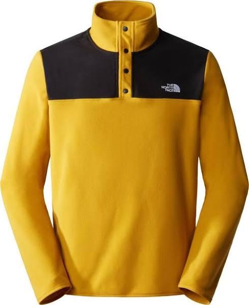 The North Face Yellow & Black Glacier Snap Sweatshirt