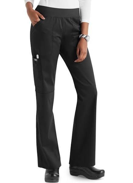 Cherokee Ww110 Mid Rise Straight Leg Pull-On Pant - Wine, 5XL