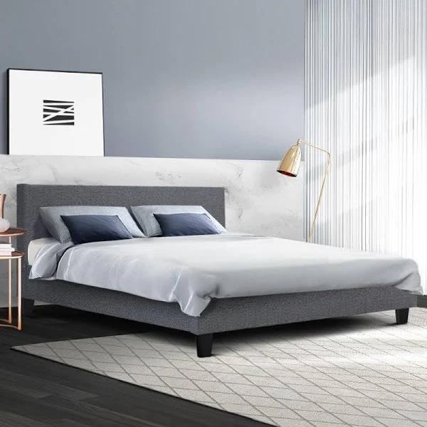 Neo Bed Frame Fabric - Grey King