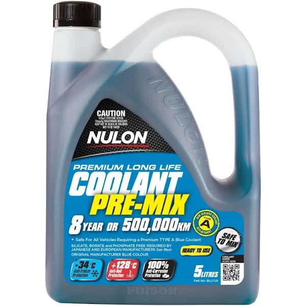 Nulon Coolant Blue Long Life Pre-Mix 5L - BLLTU5