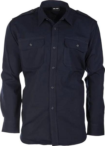 Mil-Tec Ripstop Field, Shirt , Color: Dark Blue , Size: S