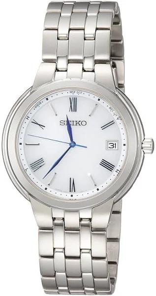 Seiko Selection Dress Pair Solar Radio Clock SBTM281 Men's Silver