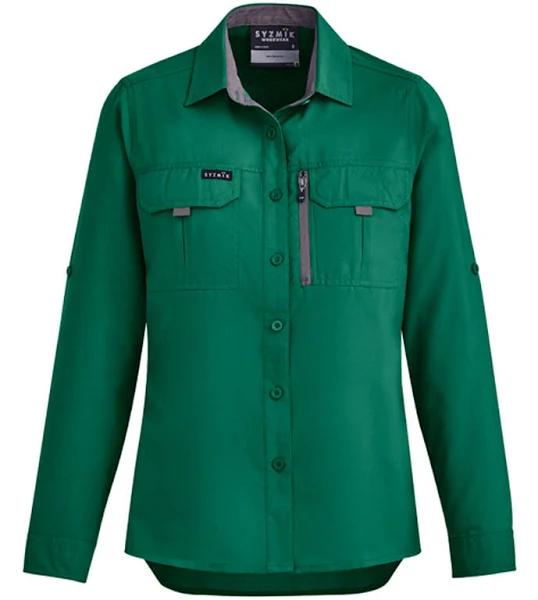 Syzmik Womens Outdoor Long Sleeve Shirt (ZW760) 12 / Green