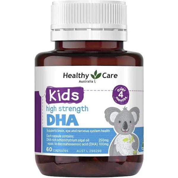 Healthy Care Kids High Strength DHA - 60 Capsules