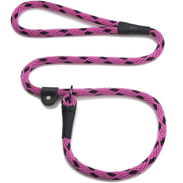 Mendota Slip Dog Lead 1/2" x 4ft - Assorted Colours Black Ice Raspberry