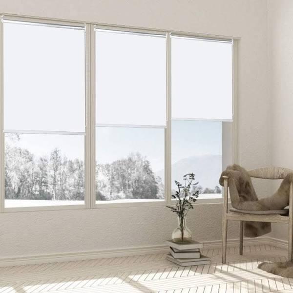 100%Blackout Roller Blinds Commercial Quality 60~210cm(W) 210/280cm(D) 6Colors 150x280CM / Grey