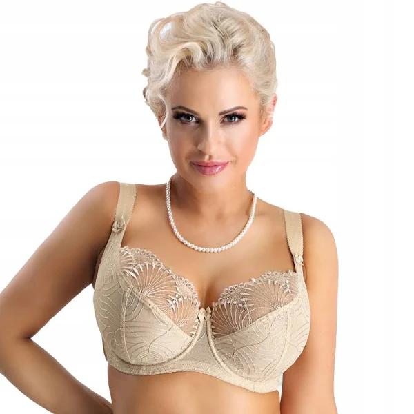 Nessa Selena Unlined Embroidered Large Cup Wired Bra