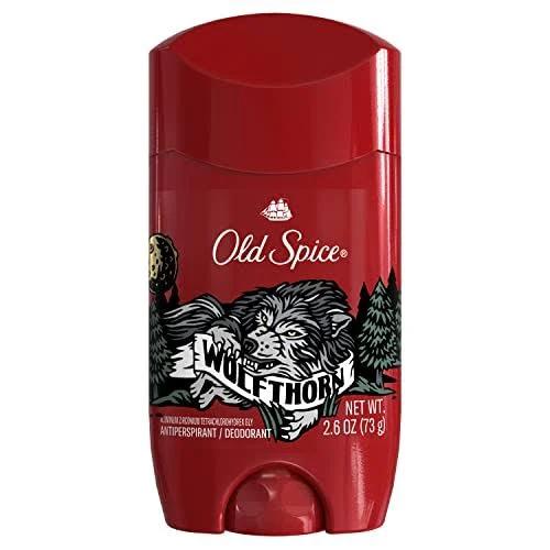 Old Spice Wild Collection Wolfthorn Scent Men's Invisible Solid Antiperspirant Deodorant 2.6 Ounce (Pack of 4)