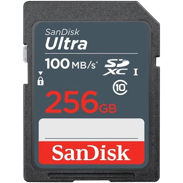 SanDisk 256GB SD Card SDHC Ultra Class 10 DSLR Video Camera Memory Card 100MB/s AU