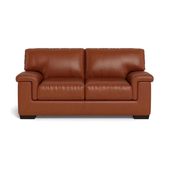 Barret Leather Sofa Brandy by Freedom