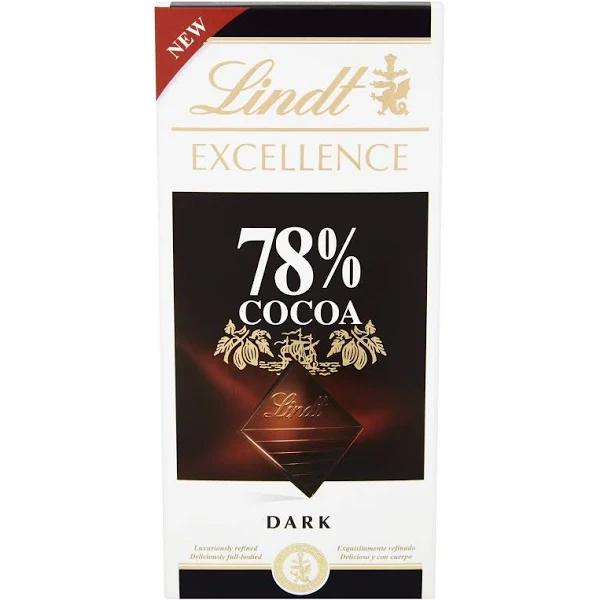 Lindt Excellence 78% Cocoa Dark Chocolate 100g