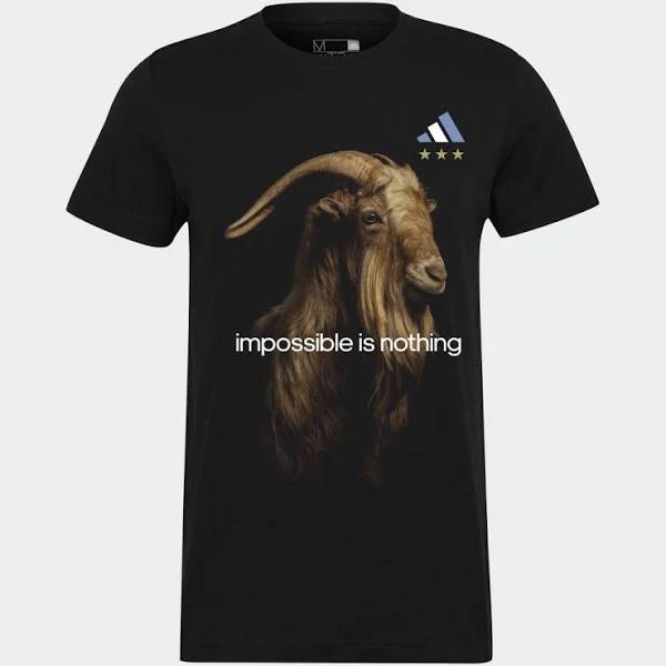 Adidas Argentina Messi Goat Tee - Mens - Black - L