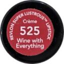 Revlon Super Lustrous Creme Lipstick, Wine With Everything 525 - 0.15 oz tube