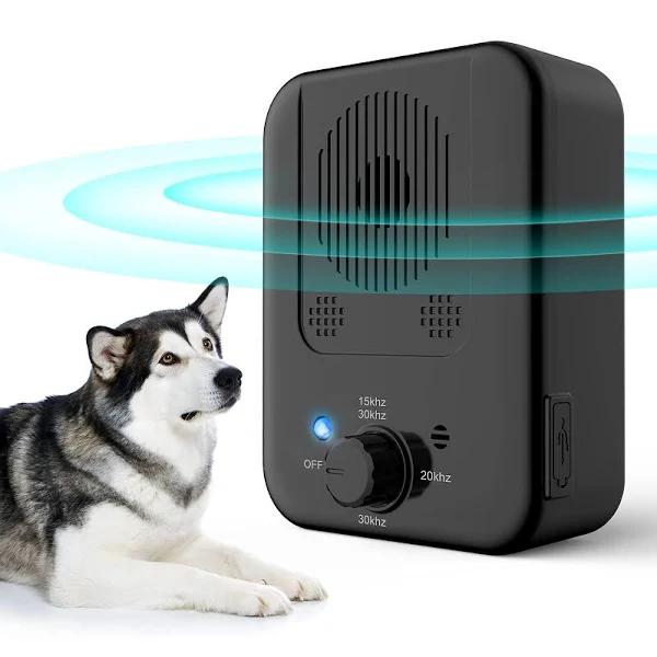 Stop Dog Barking Device, Automatic Anti Barking Devices for Dogs 33 ft, Ultrasonic Rechargeable Waterproof Dog Barking Control Deterrent Stopper Dog