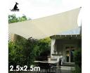 Wallaroo Waterproof Outdoor Shade Sail Sun Cloth Square 2.5x2.5m