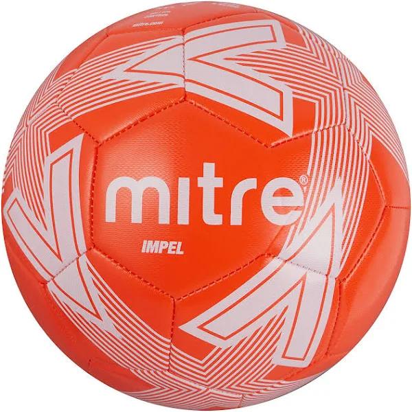 Mitre Impel Soccer Ball Size 4 - Orange & White