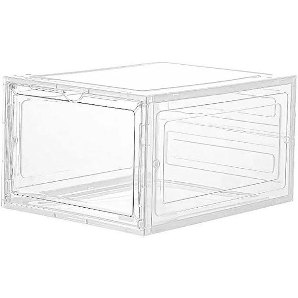 Sneaker Display Case Shoe Storage Organizer Box Stackable Plastic Clear Magnetic