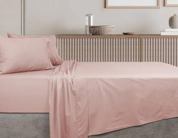 Algodon 300TC Cotton Sheet Set - Single (Blush)