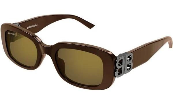 Balenciaga BB0310SK Women Sunglasses - Brown Mirrored