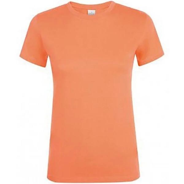 SOLS Womens/Ladies Regent Short Sleeve T-Shirt Apricot Womens T-Shirt