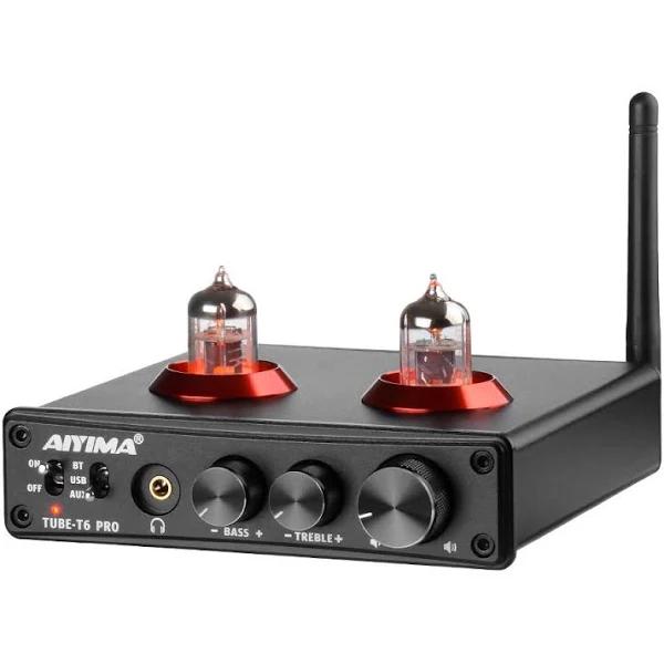 AIYIMA Tube T6 Pro Bluetooth 5.0 Tube Preamplifier Hi-Fi Headphone Amp Vacuum Tube Preamp For Home Audio Amplifier Wireless Receiver Audio Decoder