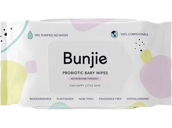 Bunjie Probiotic Baby Wipes 3 x 80 Pack