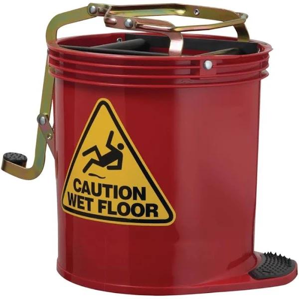 Oates Contractor Roller Wringer Bucket Red 15 Litre