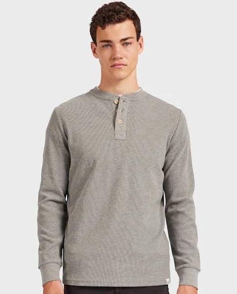 Academy Brand Workers Henley L Grey Marle AU475683