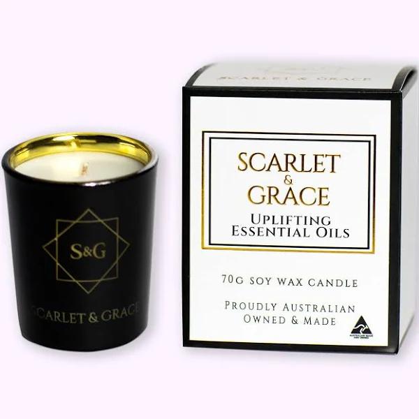 Uplifting Essential Oils 70g Candle | Scarlet & Grace