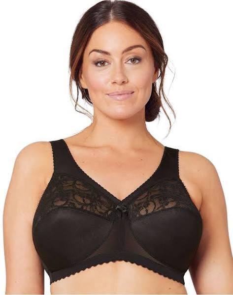 Glamorise Magiclift Original Wire-Free Support Bra - Black - 14J