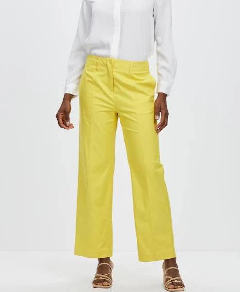 David Lawrence Tysnes Wide Leg Pant in Yellow 6